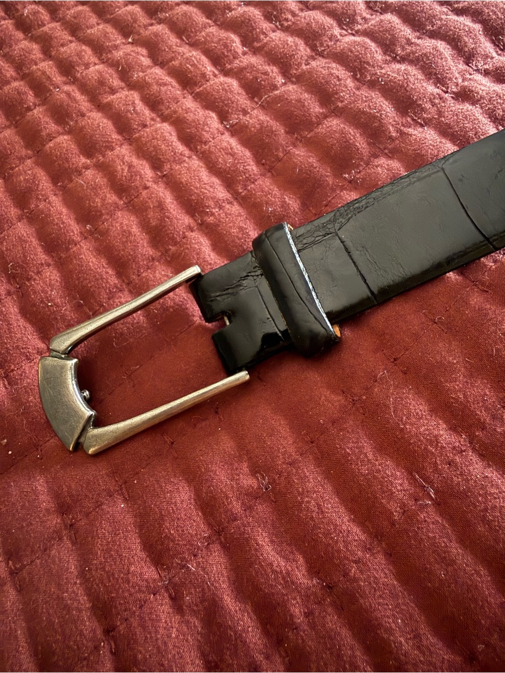 Premium Martin Dingman genuine Louisiana alligator belt 42 - Picture 4 of 6